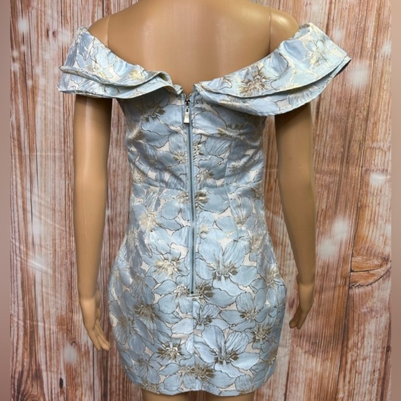 Lulu's Light Blue Floral Mini Dress - Picture 5 of 12